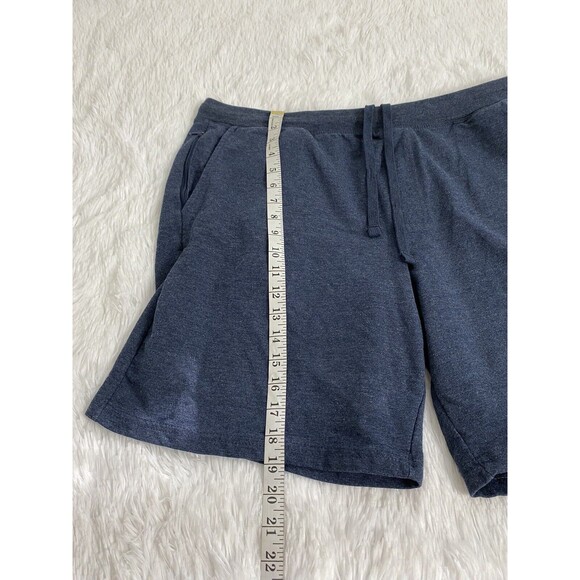 Eddie Bauer Men's Shorts Bermudas  Navy Blue Pull On Elastic & Tie XL - Picture 8 of 10